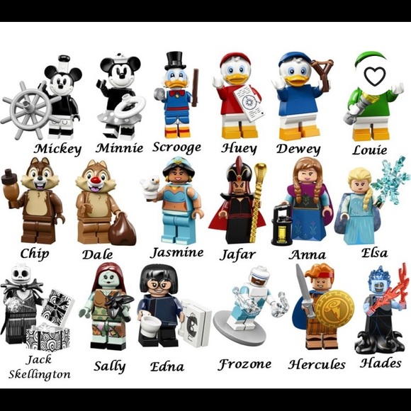 Lot of 77 Disney LEGO series 2 mini fig grab bags. - Picture 2 of 3